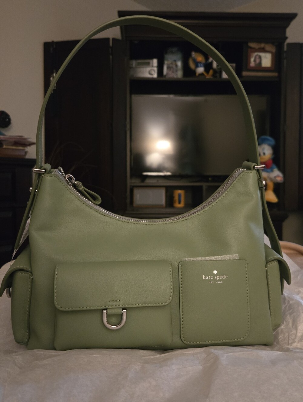 NWT Kate Spade Balsam Green Cargo Shoulder Bag